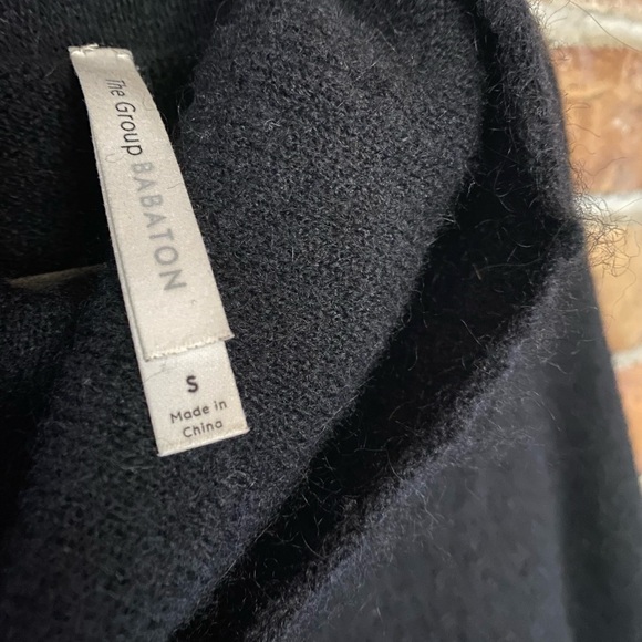 ARITZIA THE GROUP BABATON adichie sweater black turtleneck wool alpaca - Picture 9 of 11